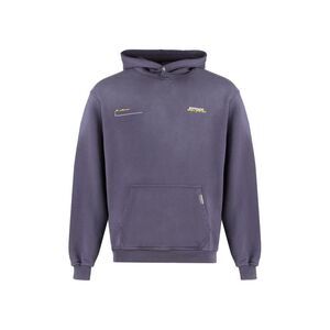 REPRESENT Men's Relaxed Fit Graphic Hoodie with Snap Neck Men PURPLE T-Shirts
